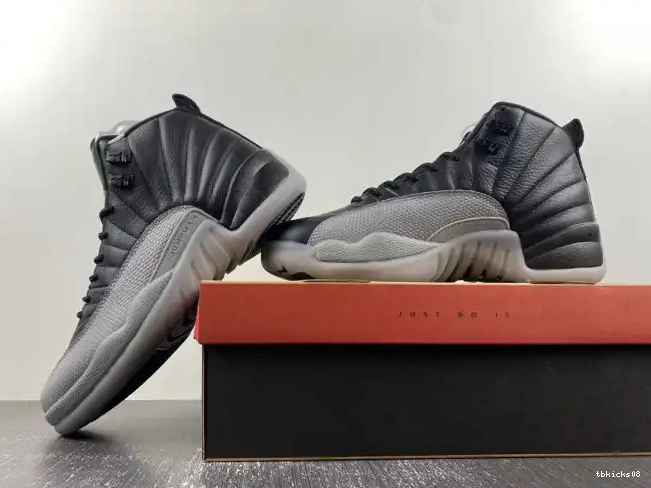 Rep TBkick 12 CT8013-019 Grey Air Wolf Jordan Black 0618